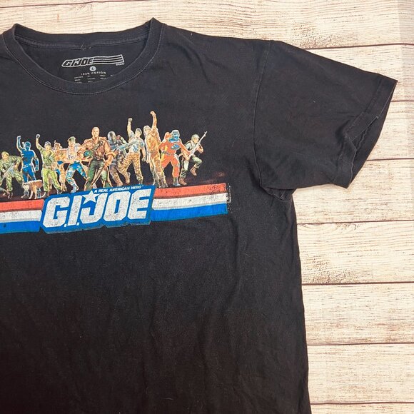 Vintage G.I. Joe A Real‎ American Hero Black T-Shirt Size Large 100% Cotton - Picture 7 of 8